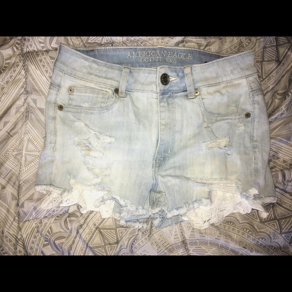 American Eagle High Waisted Jean Shorts